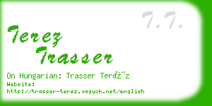 terez trasser business card